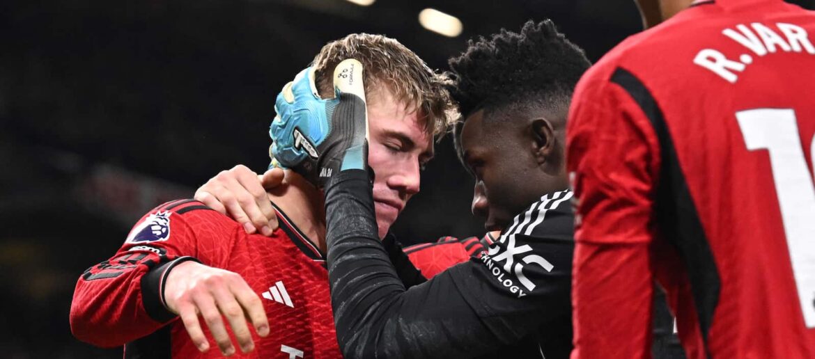 Rasmus Hojlund and Andre Onana