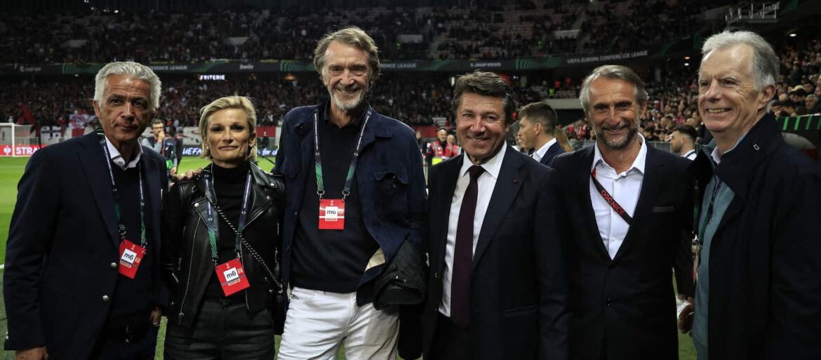 INEOS at Nice, including Sir Jim Ratcliffe and Jean-Claude Blanc