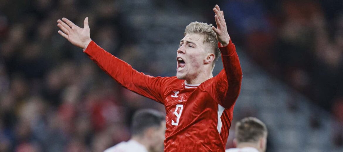Rasmus Hojlund Denmark vs Switzerland
